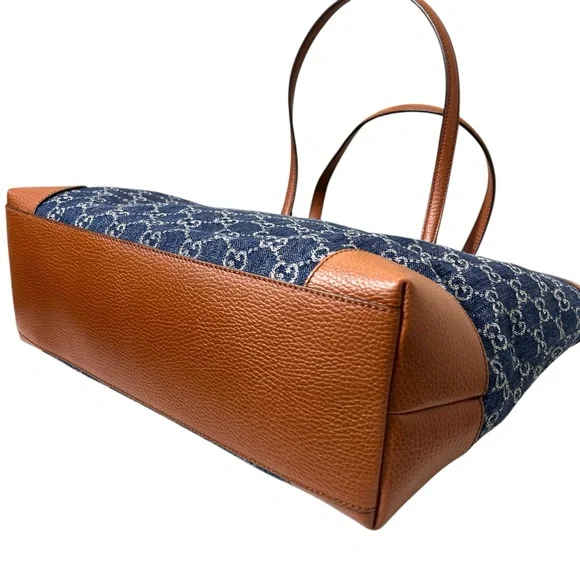 🪩🌸GIVEAWAY🌸🪩 ‼️READ ENTIRE LISTING‼️NWT Gucci Ophidia GG Denim Tote W/$2,250 - Picture 10 of 16